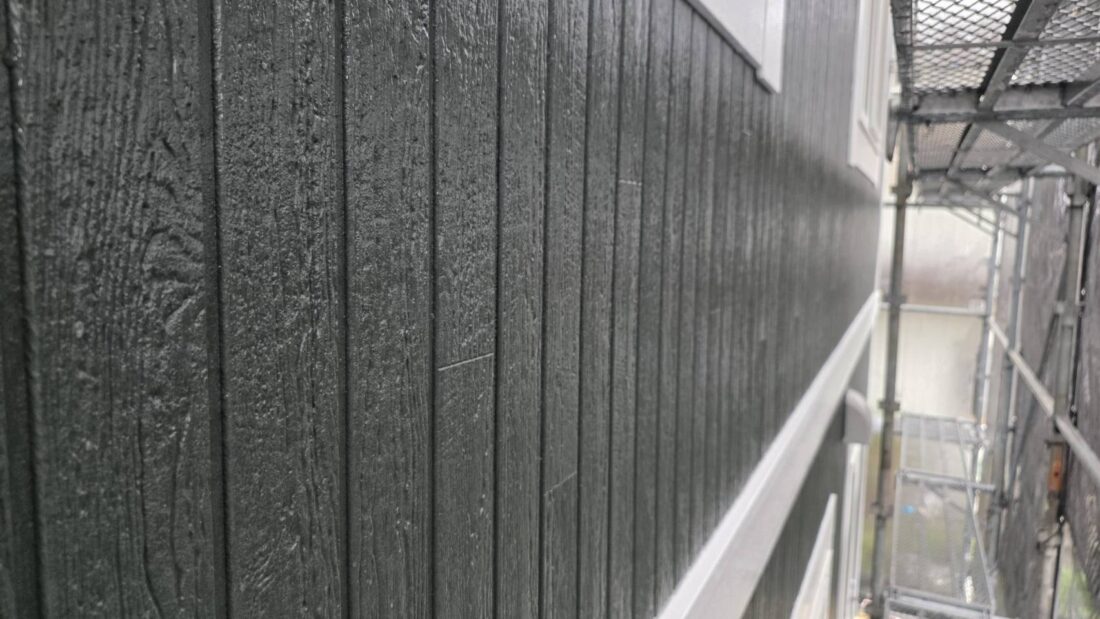 外壁塗装　上塗り完了