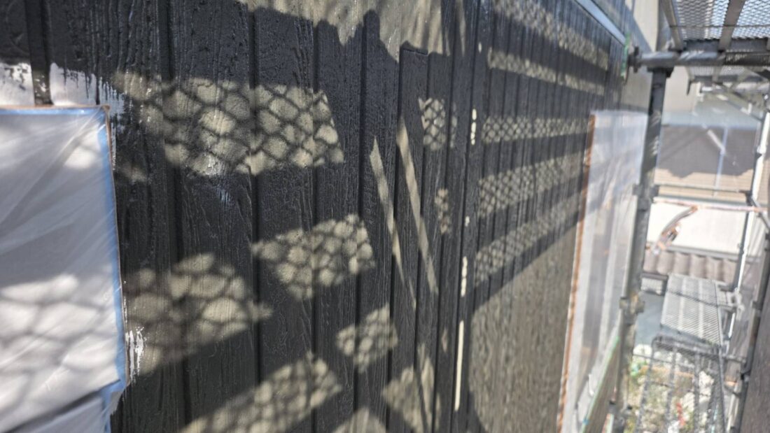 外壁塗装　下塗り完了