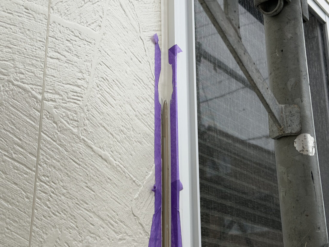 シーリング　撤去・段取り状況