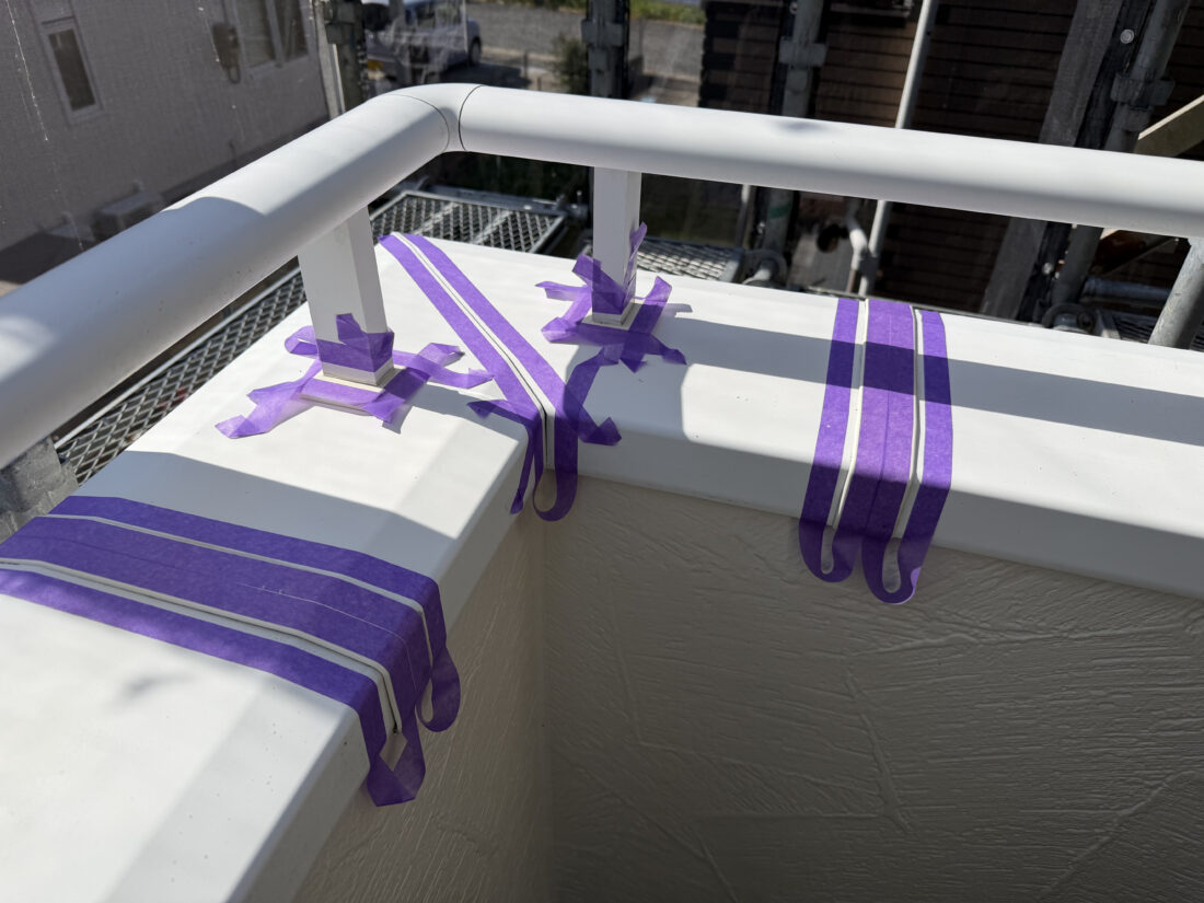 笠木シーリング状況