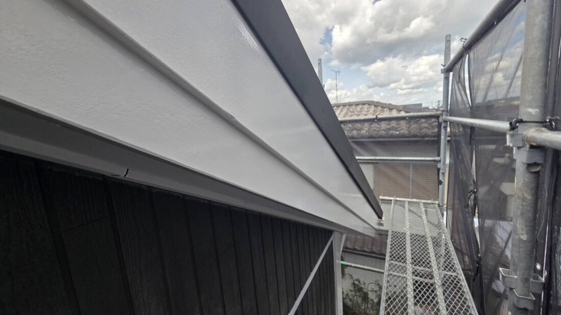 破風　中塗り完了