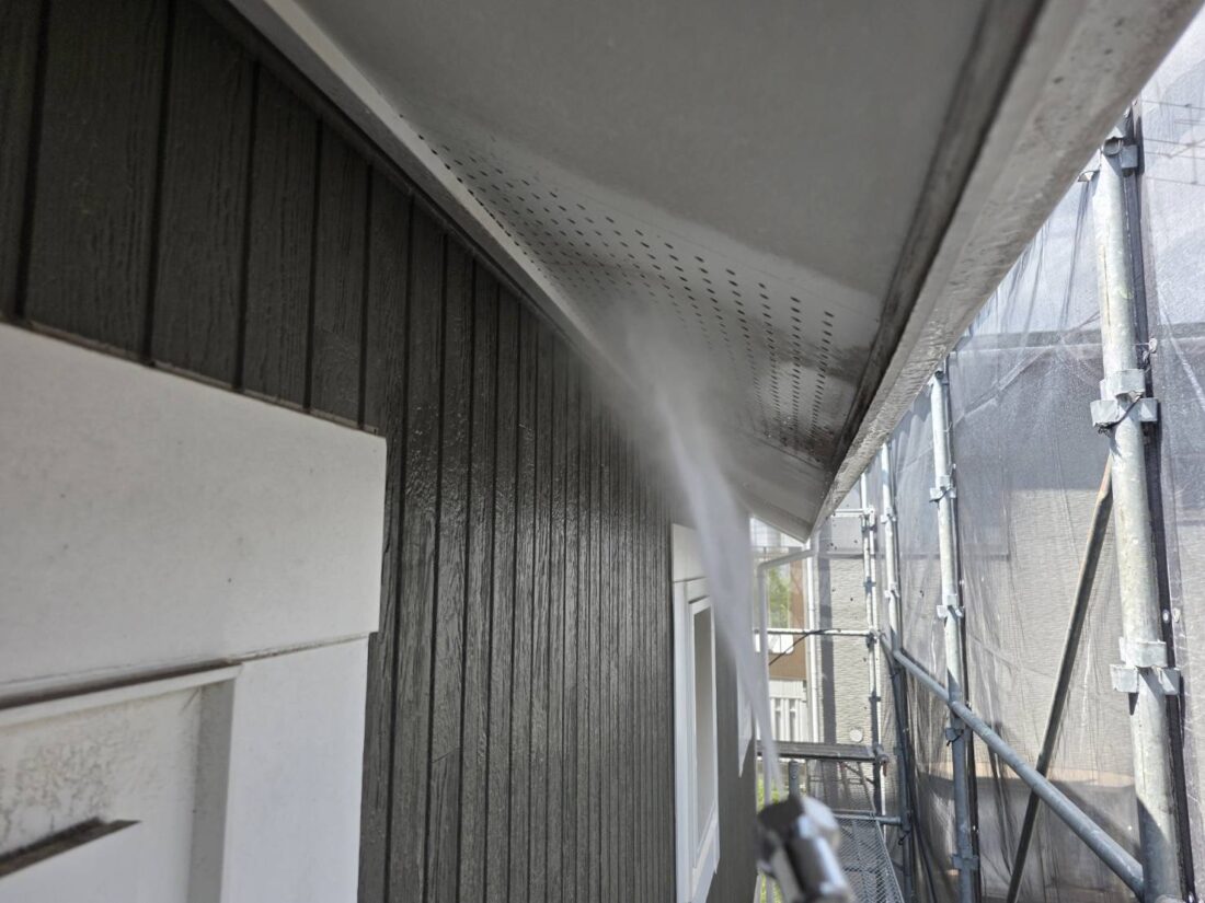 破風　高圧洗浄