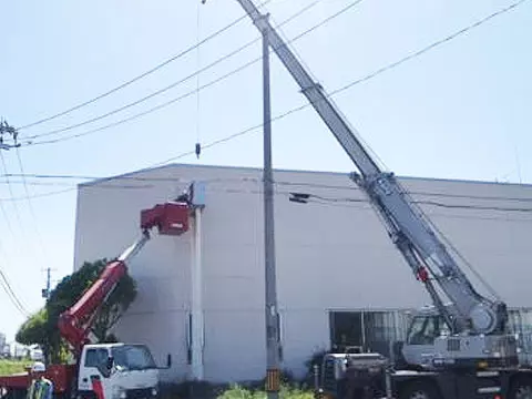 仙台 スポーツメーカー社屋看板工事例